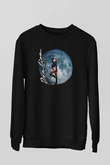 Dua Lipa Baskılı Unisex Siyah Sweatshirt