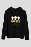 Dubioza Kolektiv Baskılı Unisex Siyah Hoodie
