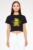 Dubioza kolektiv Siyah Crop Top Tişört