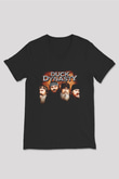 Duck Dynasty Siyah Unisex V Yaka Tişört