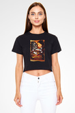 DuckTales Siyah   Crop Top Tişört