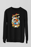 DuckTales Siyah Unisex  Sweatshirt