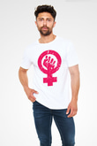 Dünya Kadınlar Günü Beyaz Unisex Tişört T-Shirt - TişörtFabrikası
