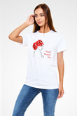 Dünya Kadınlar Günü Beyaz Unisex Tişört T-Shirt - TişörtFabrikası