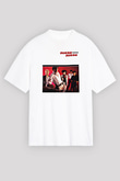 Duran Duran Baskılı Unisex Beyaz Oversize Tişört