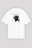 Duran Duran Baskılı Unisex Beyaz Oversize Tişört