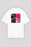 Duran Duran Baskılı Unisex Beyaz Oversize Tişört