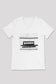 Duran Duran Baskılı Unisex Beyaz V Yaka Tişört