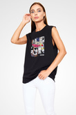 Duran Duran Baskılı Unisex Siyah Kolsuz Tişört