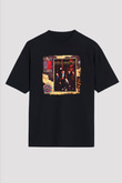 Duran Duran Baskılı Unisex Siyah Oversize Tişört