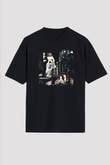 Duran Duran Baskılı Unisex Siyah Oversize Tişört