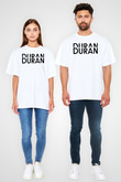 Duran Duran Beyaz Unisex Oversize Tişört T-Shirt