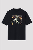 Dying Fetus Baskılı Unisex Siyah Oversize Tişört