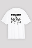 Dying Fetus Beyaz Unisex Oversize Tişört T-Shirt