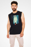 E.T. Siyah Unisex  Kolsuz Tişört