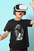 Eagles Baskılı Unisex Siyah Çocuk Tişört - Tshirt