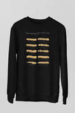Eagles Baskılı Unisex Siyah Sweatshirt