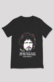 Eagles Baskılı Unisex Siyah V Yaka Tişört - Tshirt