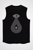 Earth Crisis Baskılı Unisex Siyah Kolsuz Tişört - Tshirt