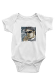 Eazy-E Baskılı Unisex Beyaz Bebek Body - Zıbın