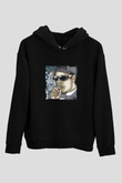 Eazy-E Baskılı Unisex Siyah Hoodie