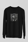 Eazy-E Baskılı Unisex Siyah Sweatshirt