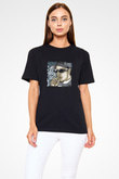 Eazy-E Baskılı Unisex Siyah Tişört