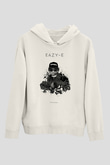 Eazy-E Beyaz Unisex Kapüşonlu Sweatshirt