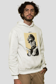 Eazy-E Beyaz Unisex Kapüşonlu Sweatshirt