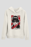 Eazy-E Beyaz Unisex Kapüşonlu Sweatshirt