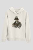 Eazy-E Beyaz Unisex Kapüşonlu Sweatshirt
