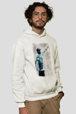 Eazy-E Beyaz Unisex Kapüşonlu Sweatshirt