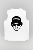 Eazy-E Beyaz Unisex Kolsuz Tişört