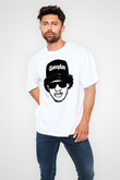 Eazy-E Beyaz Unisex Oversize Tişört T-Shirt