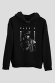 Eazy-E Siyah Unisex Kapüşonlu Sweatshirt