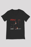 Eazy-E Siyah Unisex V Yaka Tişört T-Shirt