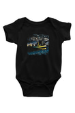 Echo and The Bunnymen Baskılı Unisex Siyah Bebek Body - Zıbın