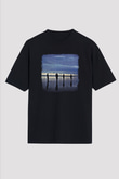 Echo and The Bunnymen Baskılı Unisex Siyah Oversize Tişört