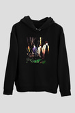 Echo and the Bunnymen Siyah Unisex Kapüşonlu Sweatshirt