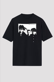 Echo and the Bunnymen Siyah Unisex Oversize Tişört T-Shirt