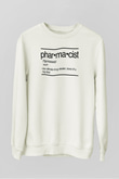 Eczacı Beyaz Unisex Sweatshirt