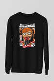 Ed Sheeran Baskılı Unisex Siyah Sweatshirt