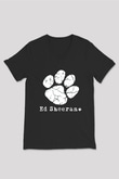 Ed Sheeran Siyah Unisex V Yaka Tişört T-Shirt