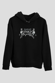Edge of Sanity Siyah Unisex Kapüşonlu Sweatshirt