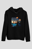 Edguy Baskılı Unisex Siyah Hoodie