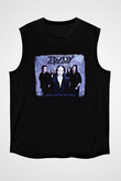 Edguy Baskılı Unisex Siyah Kolsuz Tişört
