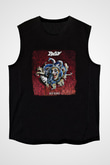 Edguy Baskılı Unisex Siyah Kolsuz Tişört