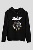 Edguy Siyah Unisex Kapüşonlu Sweatshirt