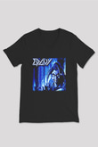 Edguy Siyah Unisex V Yaka Tişört T-Shirt
