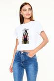 Edward Scissorhands Beyaz Unisex Oversize Tişört